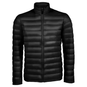 Image of SOLS Mens Wilson Lightweight Padded Jacket (L) (Black)