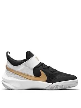 Image of Nike Team Hustle D 10 Trainer - Black/Gold, Size 2
