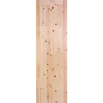 Image of LPD Framed Legend and Braced Unfinished Redwood External Shed Door - 1981mm x 838mm (78 inch x 33 inch)