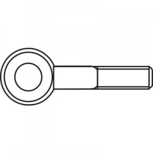 Image of M4 x 25mm Galvanised Steel Lifting Eye Bolts (50 pc(s))