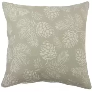 Image of Furn Irwin Woodland Design Cushion Cover (One Size) (Stone) - Stone