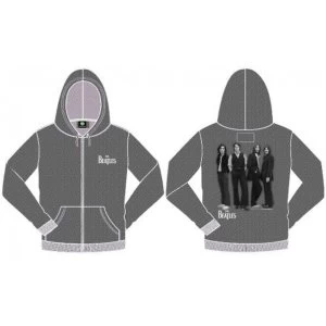 Image of The Beatles - White Album Mens Large Hooded Top - Grey