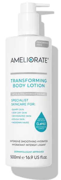 Image of Ameliorate Transforming Fragrance Free Body Lotion 500ml