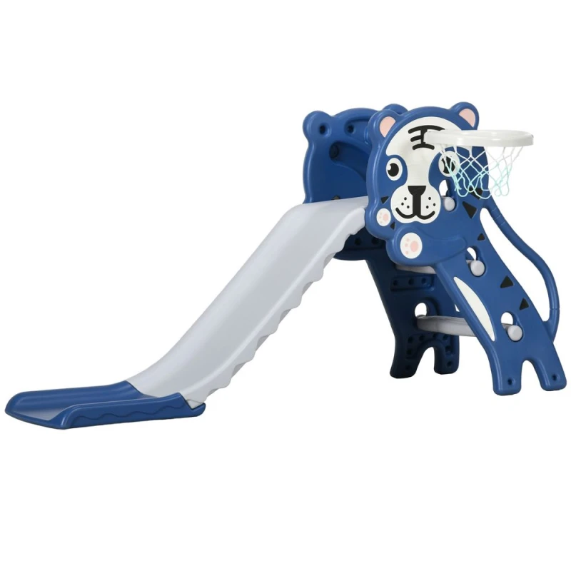 Image of Aiyaplay Kids Slide With Basketball Hoop, Basketball, For Ages 18-36 Months 331-043V00BU