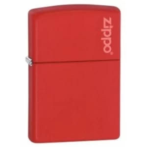 Image of Zippo Logo Red Matte Lighter