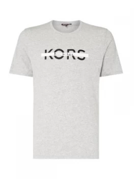 Image of Mens Michael Kors Graphic Tee Grey