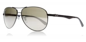 Image of Ray-Ban 8313 Sunglasses Shiny Black 002/K7 Polariserade 61mm