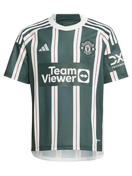 Image of adidas Manchester United Away Shirt 2023 2024 Junior - Size 9 - 10 Years