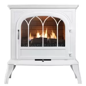 Image of Focal Point Fires 3.1kW Leirvik Cast Gas Stove - White