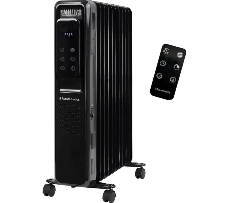 Image of Russell Hobbs 11 Fin RHOFR2521B-D Oil Filled Radiator With Remote Control 2500W - Black
