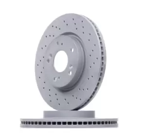 Image of ZIMMERMANN Brake disc HONDA 280.3189.52 45251TGNE00,45251TV2E00,45251TV2E01 Brake rotor,Brake discs,Brake rotors 45251TV2E02
