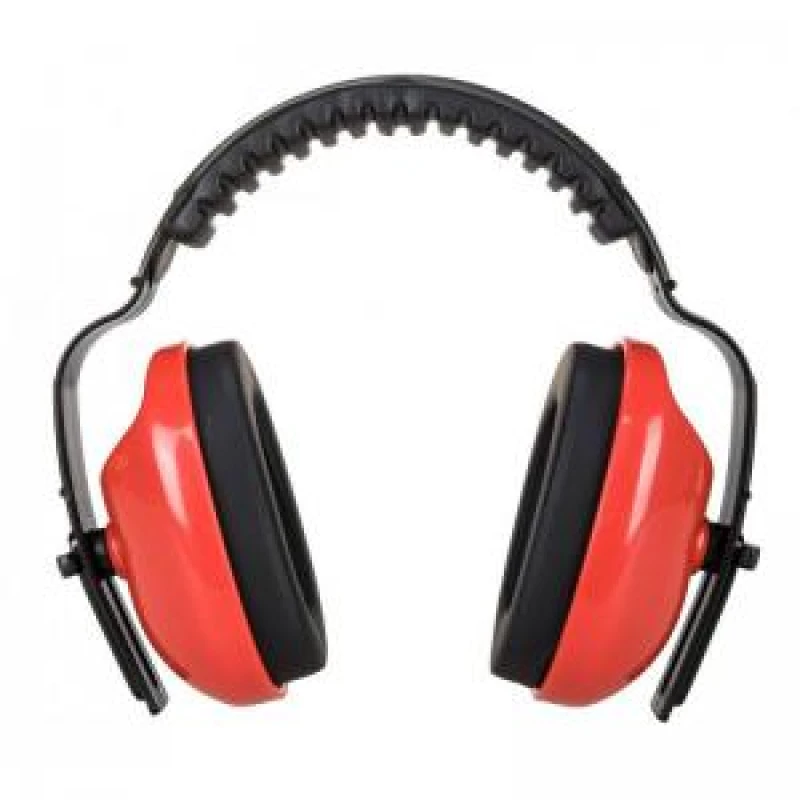 Image of Portwest Classic Plus Padded Ear Defenders PW48RER Colour: Red