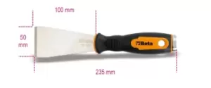 Image of Beta Tools 1479RB/3 Flat Putty Blade Scraper 014790310