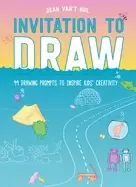 Image of invitation to draw 99 drawing prompts to inspire kids creativity