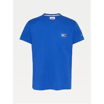 Image of Tommy Jeans Chest Logo T Shirt - Mid Blue C63