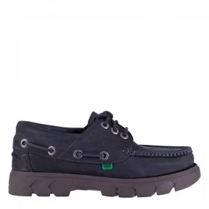 Image of Kickers Lennon Boat Shoes - Lthr Dark Blue