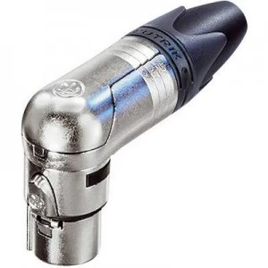 Image of Neutrik NC3FRX XLR connector Socket, right angle Number of pins: 3 Silver