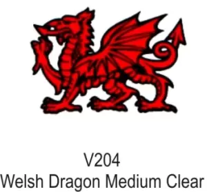 Image of Outdoor Grade Vinyl Sticker - Welsh Dragon- CASTLE PROMOTIONS- V204