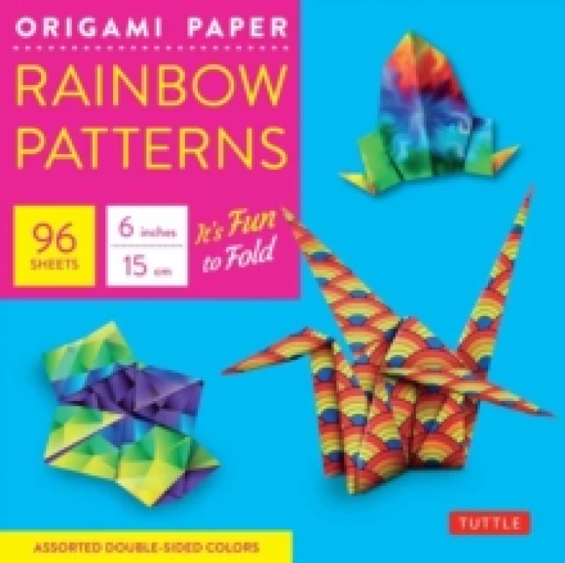 Image of Origami Paper 100 Sheets Rainbow Patterns 6 (15 Cm). Loose-leaf. By Tuttle Studio" Books