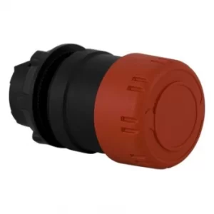 Image of ZB5AS834, Emergency Stop 30MM Trigact Turn Rel Red