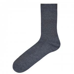 Image of Jonathon Charles John Softop Socks Mens - Mid Grey