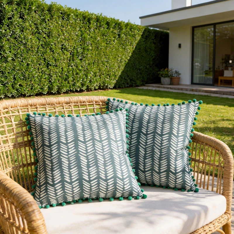 Image of Streetwize Outdoor Teal Fern Scatter Cushions Teal unisex Pack of 6