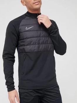 Image of Nike Academy Padded Drill Top - Black