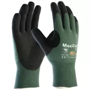 Image of 34-504 MAXICUT OIL GRIP P/C K/W GLOVES CUT 5 SZ.8 - Blue Grey Black