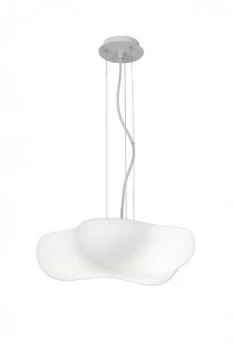 Image of Ceiling Pendant 4 Light E27 Indoor, Matt White, Opal White