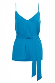 Image of French Connection Dalma Crepe Light Strappy Cami Blue