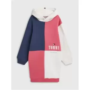 Image of Tommy Hilfiger Colorblock Hoodie Dress L/S - Blue
