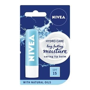 Image of NIVEA Lip Balm, Hydro Care with SPF 15, 4.8g