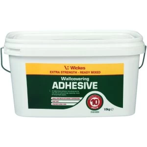 Image of Wickes Ready Mixed Wallpaper Adhesive - 10KG