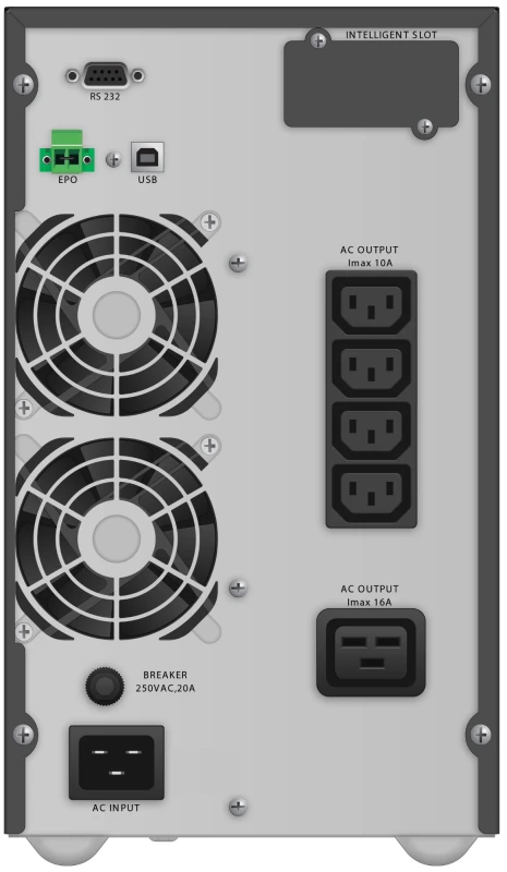 Image of PowerWalker VFI 3000 TG uninterruptible power supply (UPS) Double-conv