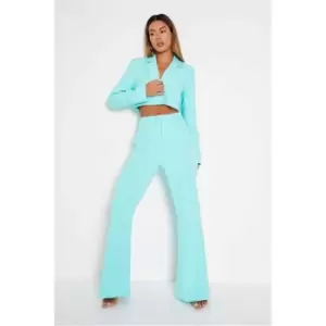 Image of I Saw It First Blue Wide Leg Trouser Co-Ord - Blue