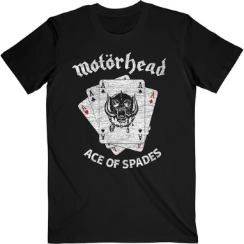 Image of Motorhead - Flat War Pig Aces Unisex Medium T-Shirt - Black