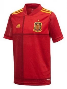Image of Adidas Junior Home Spain Euro 2020 Replica Shirt - Red