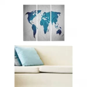 Image of MDF2401458 Multicolor Decorative MDF Painting (3 Pieces)