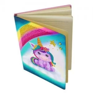 Image of Crystal Art Unicorn Smile Notebook CANJ-3 10131CB