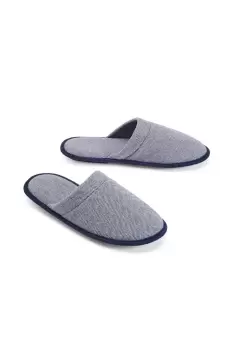 Image of Mens Herringbone Mule Slippers