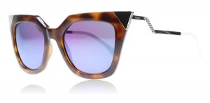 Image of Fendi 0060/S Sunglasses Tortoise W43 52mm