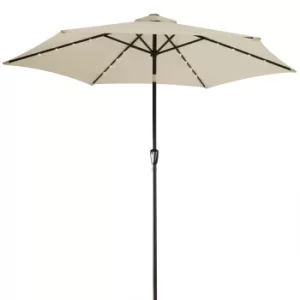 Image of LED Solar Parasol Miami Beige 270cm