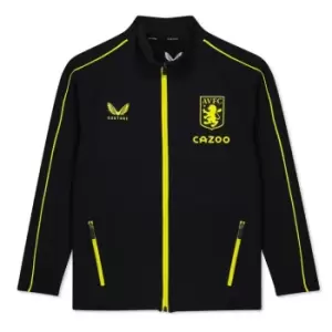 Image of Castore Aston Villa Anthem Home Jacket Juniors - Black