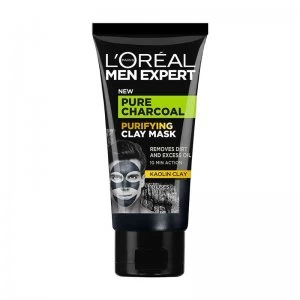 Image of LOreal Men Expert Pure Charcoal Purifying Clay Mask 50ml