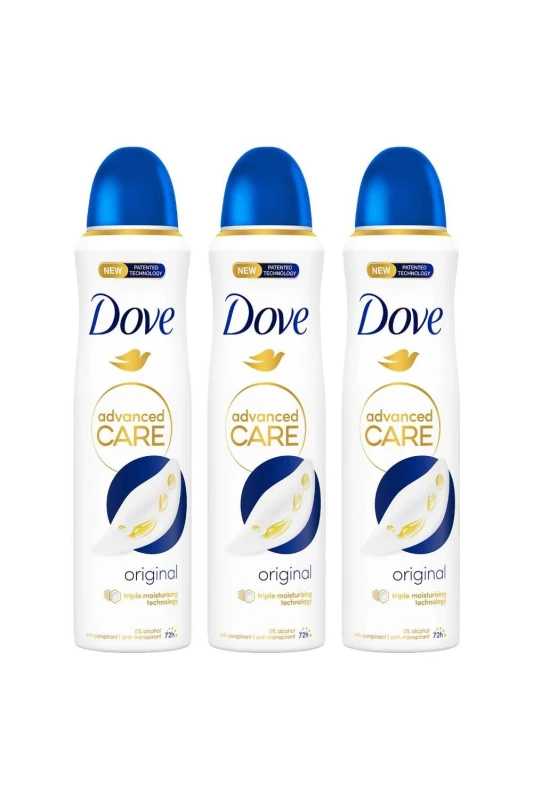 Image of Dove Advanced Antiperspirant Deodorant Original Aerosol, 150ml