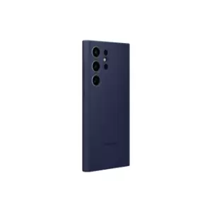 Image of Samsung Silicone Case for Galaxy S23 Ultra in Navy (EF-PS918TNEGWW)