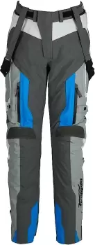 Image of Furygan Discovery Motorcycle Textile Pants, grey-blue, Size XL, grey-blue, Size XL
