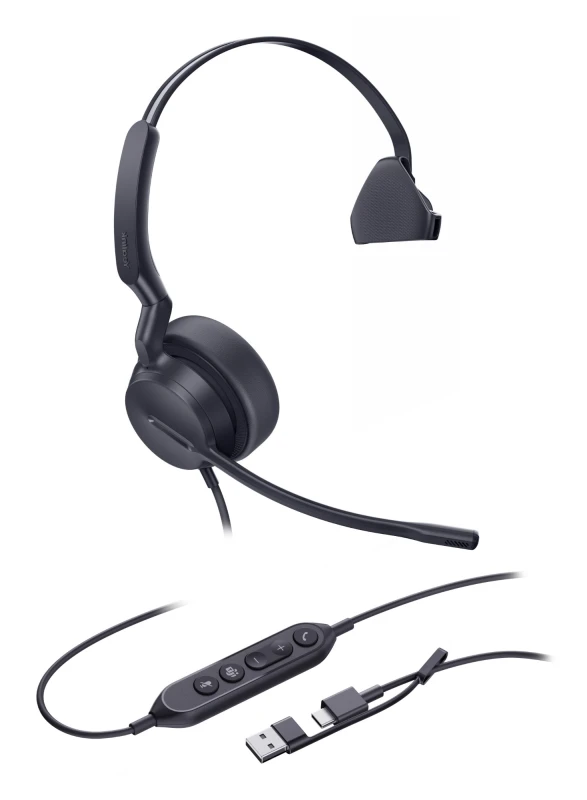 Image of Yealink UH42 Mono Teams USB-C/A Headset