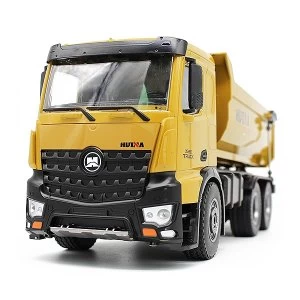 Image of Huina Rc Tipper Dumptruck 2.4G 10Ch W/Die Cast Cab, Dump Bed
