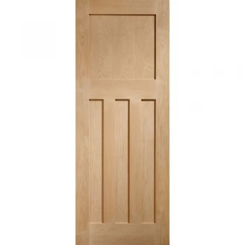 Image of XL Joinery DX 1930s Edwardian 4 Panel Unfinished Oak Internal FD30 Fire Door - 1981mm x 762mm (78 inch x 30 inch)